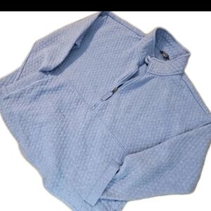 Eddie Bauer Jacket Quilted  Women  2XL Blue Y2k Boho Cottage Reto Barbie